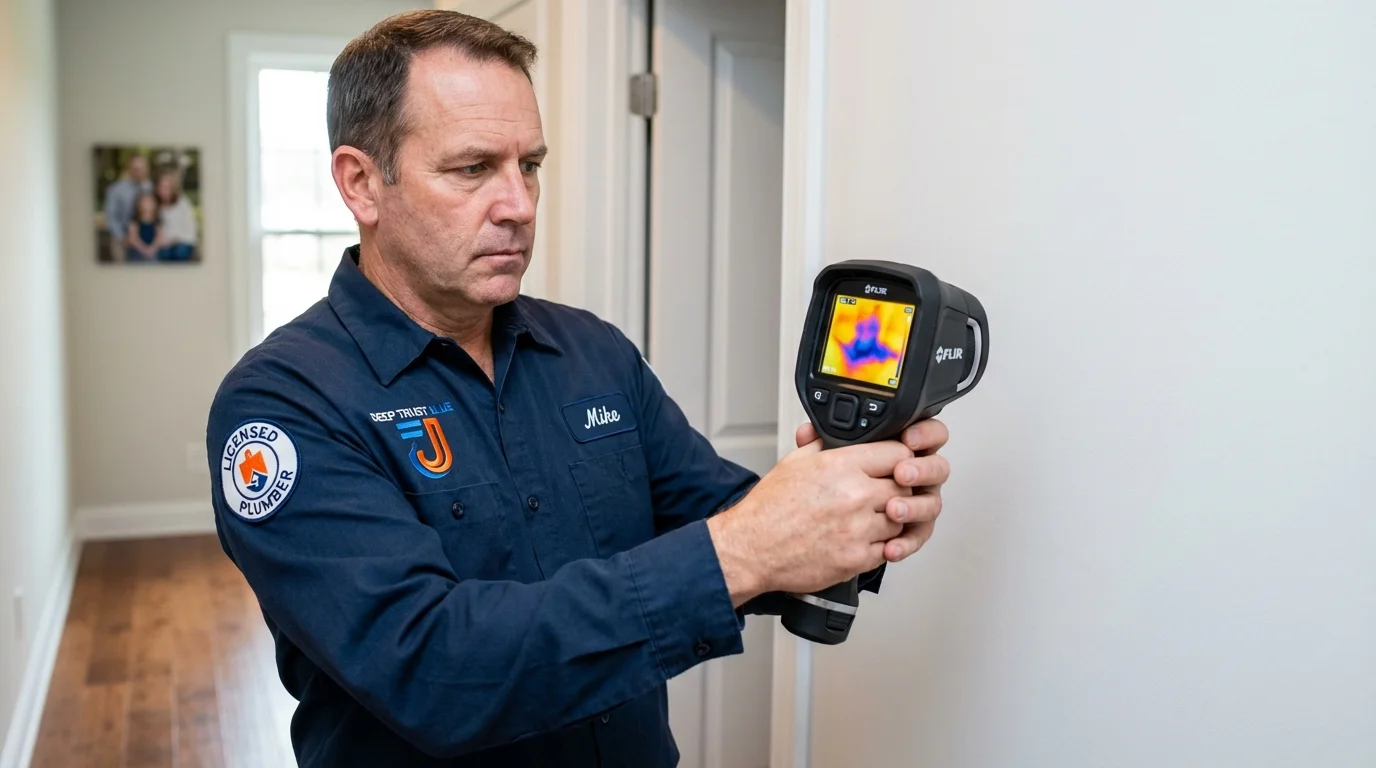 Thermal imaging leak detection by Johns Plumbing LLC in Roseburg